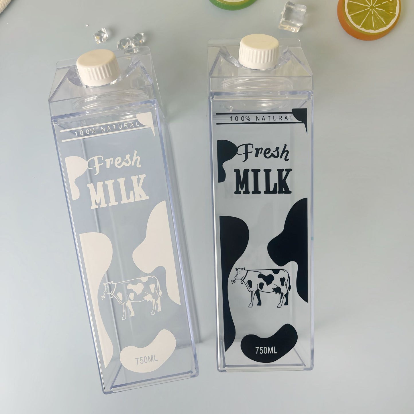 Acrylic milk bottle