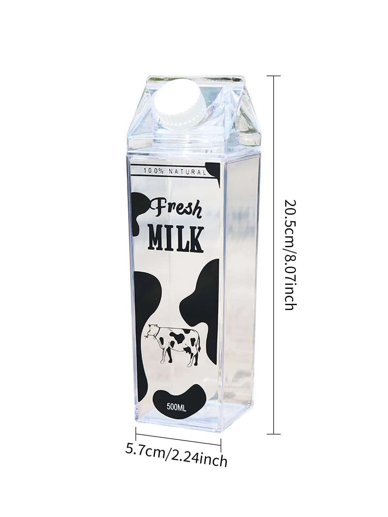 Acrylic milk bottle