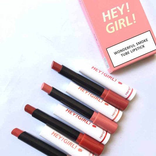 Hey Girl Matte Smoke Lipsticks | 4 pcs set