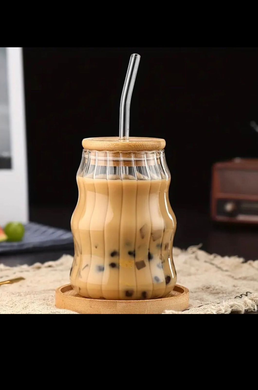 500ml Wave Shaped Glass Sippers