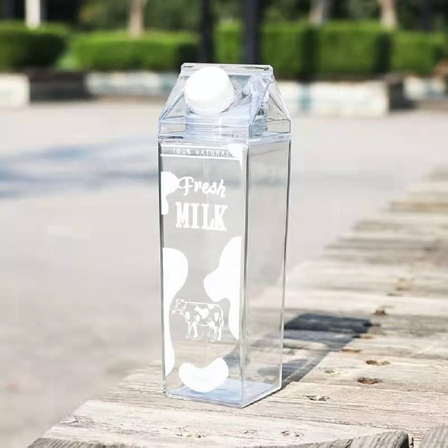 Acrylic milk bottle