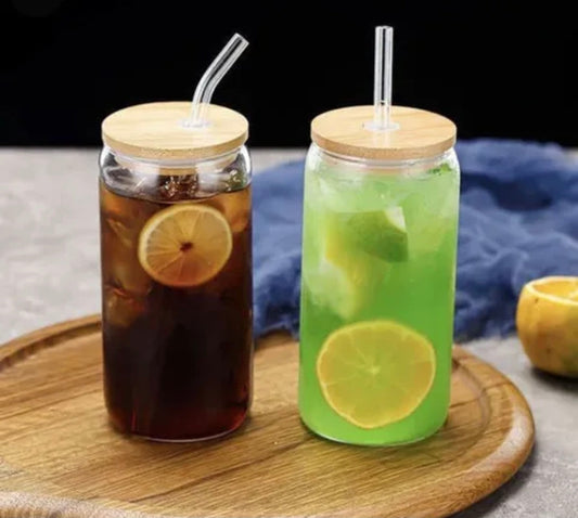 500ml Round-Shaped Glass Sipper